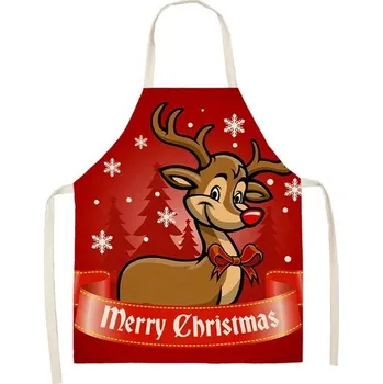 Kuchyňská zástěra Vánoční zástěra s kapsami | kuchyňská zástěra - 2WQ-46377-119,dětská velikost 47 x 38 cm