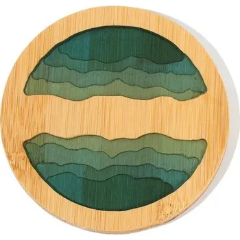 Podtácek Dřevěný podtácek | podložka pod hrnek - M-9 cm