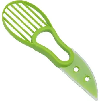 Plastový nůž | speciální kráječ na avokádo, 2v1 - Zelená