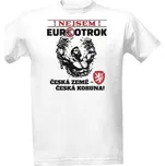 Tričko s potiskem Nejsem Euro-otrok! - bílé pánské