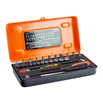 Gola sada Sada nástrčných klíčů BAHCO 1/4" 6715PZ