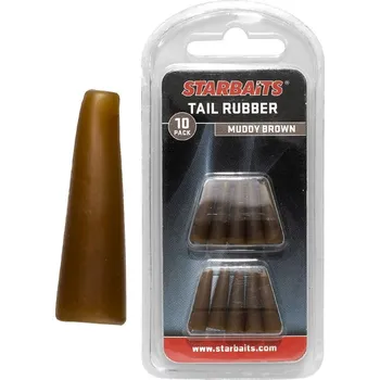 Starbaits Tail Rubbers Brown 10ks