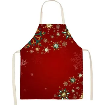 Kuchyňská zástěra Vánoční zástěra s kapsami | kuchyňská zástěra - 2WQ-46377-127,Rozměr pro dospělé 68 x 55 cm