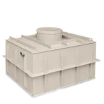 Plastový samonosný septik hranatý 4 m3 (NJS-SP-4) - TOP nádrže