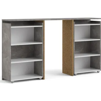 Komoda Falco Čelo postele Simplicity 135 šíře 140 cm beton/bílý lesk