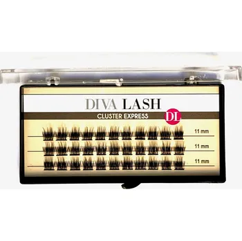 Péče o řasy a obočí Diva LASHES EXPRES FLARE - ŠIROKÉ TRSY Zakřivení: D, Délka řas: 13 mm