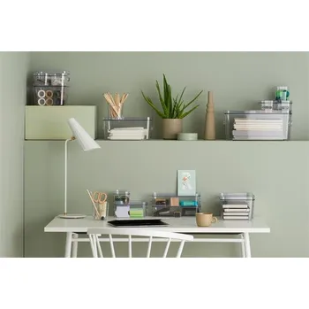 Archivační box Víko "Compact Clear Slim", průhledné, SMARTSTORE 11390