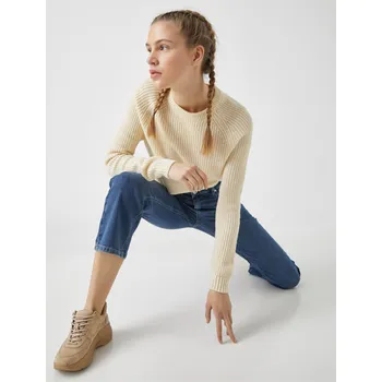 Dámské džíny Koton Cotton Victorian Crop Jeans Koton modrá 1767451