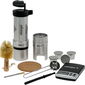 Mlýnek na kávu Etzinger Etz-I Regular stříbrný + Icare Fresh-Capsule-Refill