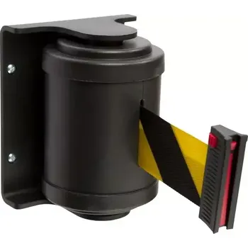 Dílenský regál Otočná nástěná zábrana proti vstupu 4,5 m, černá / žlutá