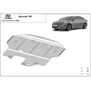 Motor automobilu Kryt pod motor HYUNDAI i40 CW (VF) - Plech - 8595698041449