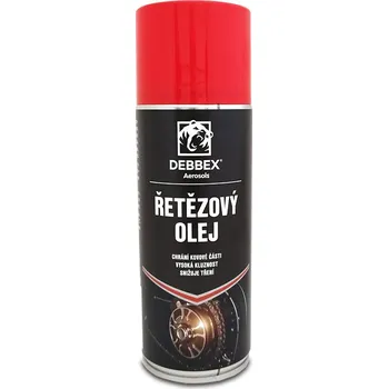 Lepící sada řetězový olej Debbex 400ml (Řetězový olej - aerosolový sprej 400 ml Den Braven)