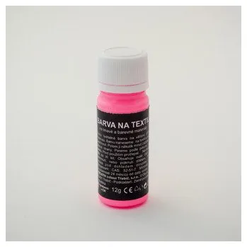 Výtvarná barva ARTEMISS Barva na tmavý textil - neon (září pod UV světlem) 12g, neon modrá