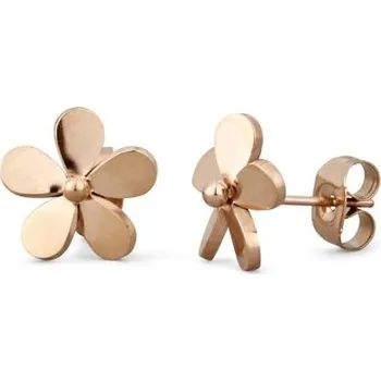 Šperk Vuch Nádherné bronzové náušnice Kytičky Fleurette Rosegold + 2 měsíce na vrácení zboží