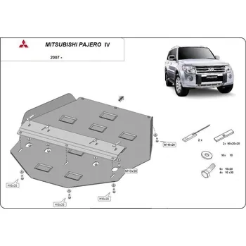 Kryt motoru Kryt pod převodovku MITSUBISHI PAJERO TR4 (H7_W, H6_W) - Plech - 8595698042071