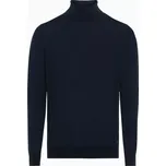 PORSCHE DESIGN Turtleneck sweater Svetr rolák tmavě modrá (Elegantní rolák od Porsche Design s žebrovaným lemem a manžetami.)