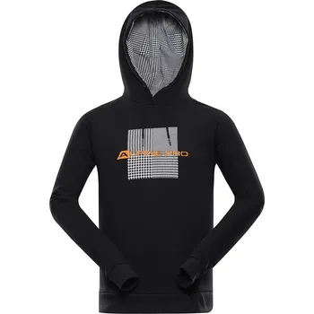 Pánská mikina Pánská bavlněná mikina s kapucí ALPINE PRO SEGIUS, black - XL