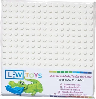 Stavebnice ostatní L-W Toys Oboustranná deska 16 x 16 bodů bílá