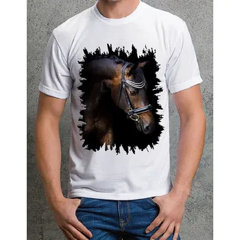 Chlapecké tričko tričko s koněm č. 4 3XL