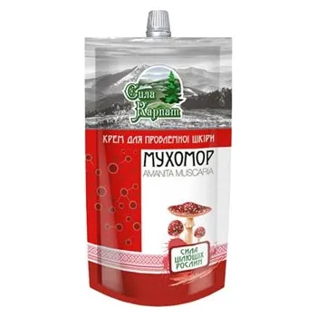 Pleťový krém LekoPro Síla Karpat, Krém s Mochomůrkou - problematická pleť 100ml