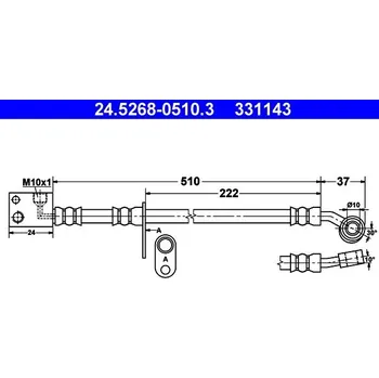 Brzdová hadice Brzdová hadice ATE 24.5268-0510.3