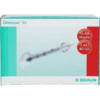 Injekční stříkačka Braun Medical OMNICAN 40 U 1ml jehla G30
