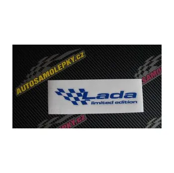 Polep vozidla SAMOLEPKA Lada limited edition levá (10 - červená) NA AUTO, NÁLEPKA, FÓLIE, POLEP, TUNING, VLASTNÍ TEXT, TISK, AUTOSAMOLEPKY.cz, POLEPY, OBRÁZEK, LOGO, SAMOLEPKY