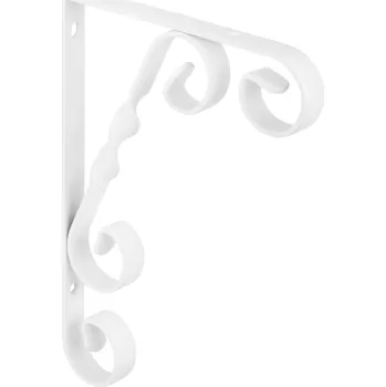 Nábytek Walteco Konzole Twist 180x130mm, nosnost 30 kg, bílá