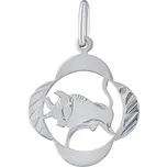 Silvego Stříbrný přívěsek znamení zvěrokruhu Býk - čtyřlístek SILVEGOB10281S05 + 2 měsíce na vrácení zboží