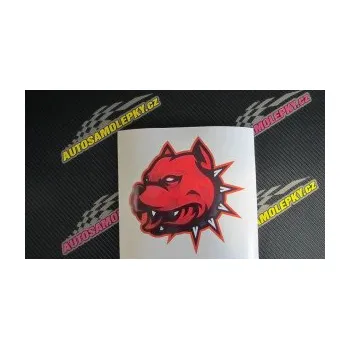 samolepka Barevný pes 004 s konturou levá (17 - šedá) SAMOLEPKA NA AUTO, NÁLEPKA, FÓLIE, POLEP, TUNING, VLASTNÍ TEXT, TISK, AUTOSAMOLEPKY.cz, POLEPY, OBRÁZEK, LOGO, 3D STICKERS