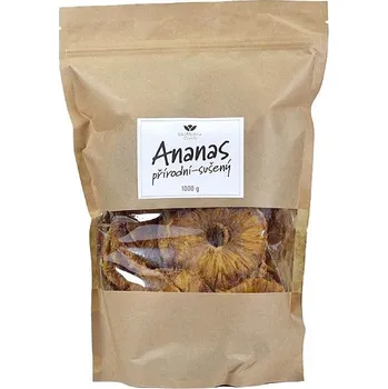 Sušené ovoce Ananas přírodní sušený 1000g EkoMedica
