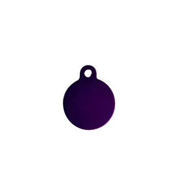 Vojenské psí známky DCH Kovová psí známka - malá koule Barva: Fialová