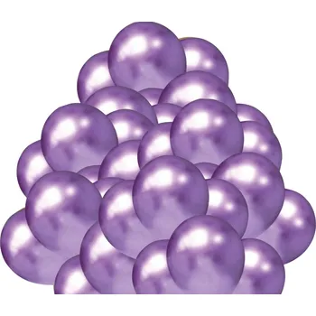 Balónek Balónky chromové fialové 50 ks 30 cm balonky.cz b81046