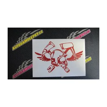 Samolepící dekorace SAMOLEPKA Hasič 011 pravá helma (10 - červená) NA AUTO, NÁLEPKA, FÓLIE, POLEP, TUNING, VLASTNÍ TEXT, TISK, AUTOSAMOLEPKY.cz, POLEPY, OBRÁZEK, LOGO, SAMOLEPKY