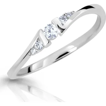 Prsten Cutie Diamonds Půvabný prsten z bílého zlata s brilianty DZ6720-3054-00-X-2 50 mm + 2 měsíce na vrácení zboží