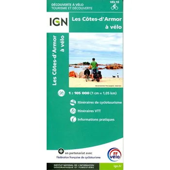 Cotes d Armor à Velo 1:100 000
