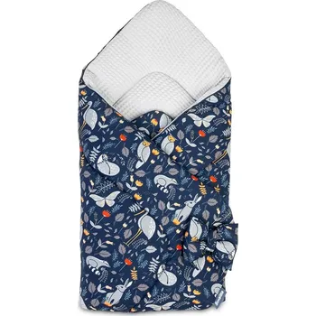 SENSILLO Wafel Dětská zavinovačka 75x75 Země zvířat šedá