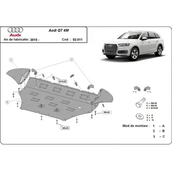 Kryt motoru Kryt pod motor VOLKSWAGEN TOUAREG (CR7) - Plech - 8595698044204