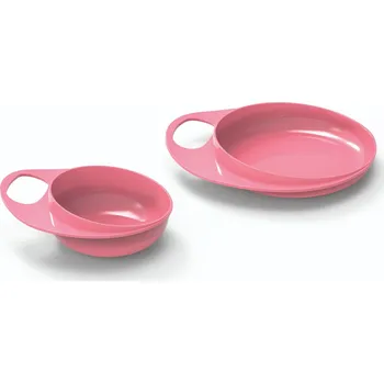 NUVITA Talíř a miska, Pastel pink