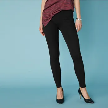 Sada 2 legín s pružným pasem karamelová/černá 34/36