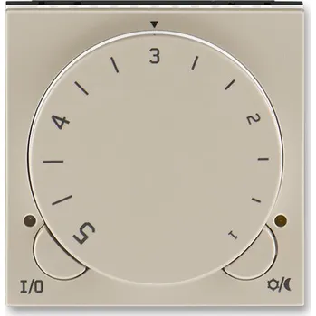 ABB LEVIT Termostat univerzální s otočným nastavením teploty (ovl. jednotka), macchiato/bílá