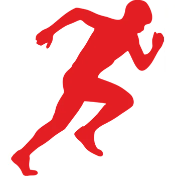 samolepka ON-DESIGN Samolepka BĚŽEC Barva: červená