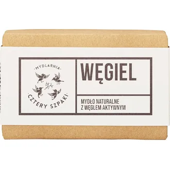 Koupelová kosmetika Mydlarnia Cztery Szpaki mýdlo s aktivním uhlím, 110 g