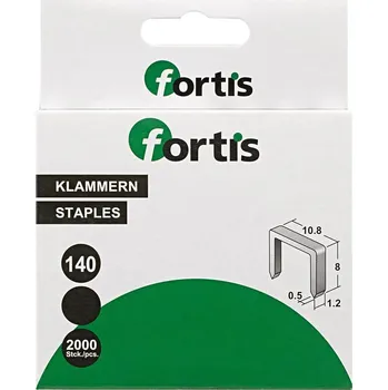 Průmyslová sponka Sešívací spona 10 mm á 2000ks FORTIS