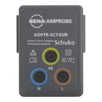 Revizní přístroj Beha Amprobe ADPTR-SCT-EUR Testovací adaptér zásuvka ADPTR-SCT-EUR, 4854899, pro elektrotechniky, testovací adaptér, 1 ks