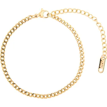 Náramek franco bene Řetězový náramek (úzký) - pozlacený | 307