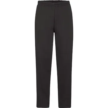 Tepláky Fruit of the Loom v rovném střihu s otevřeným lemem Barva: Černá, Velikost: L F481