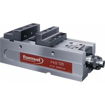 Svěrák Kompatní svěrák NC FKS 125mm stupňovité čelisti FORMAT