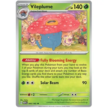 Sběratelská karetní hra Pokémon TCG Vileplume 045/165 - Holo