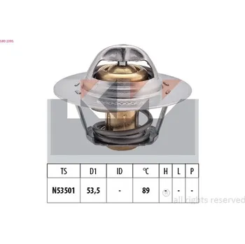 Těsnění motoru Termostat, chladivo KW 580 239S